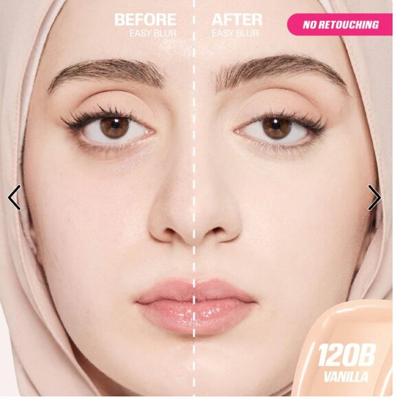 HUDA EASY BLUR NATURAL AIRBRUSH FOUNDATION SHADE VANILLA 120B - Picture 2 of 6